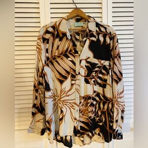 True Destinations Tropical Rayon short set